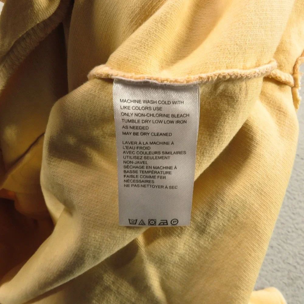Free People Top Womens Small Cream Oversized Shacket Jacket Elbow Patch Campfire